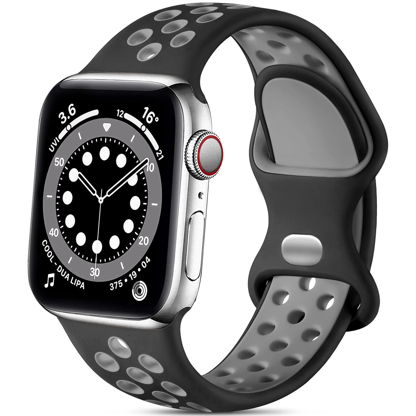 FIMART Silicone Sport Band for Apple Watch Bands 44mm 46mm 45mm 49mm ...