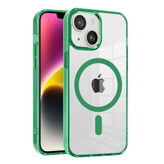 FIMART for iPhone 13 Case Clear [Compatible with Magsafe Wireless Charging] Yellowing Resistant Magnetic Transparent Cover Protection Rugged - Green