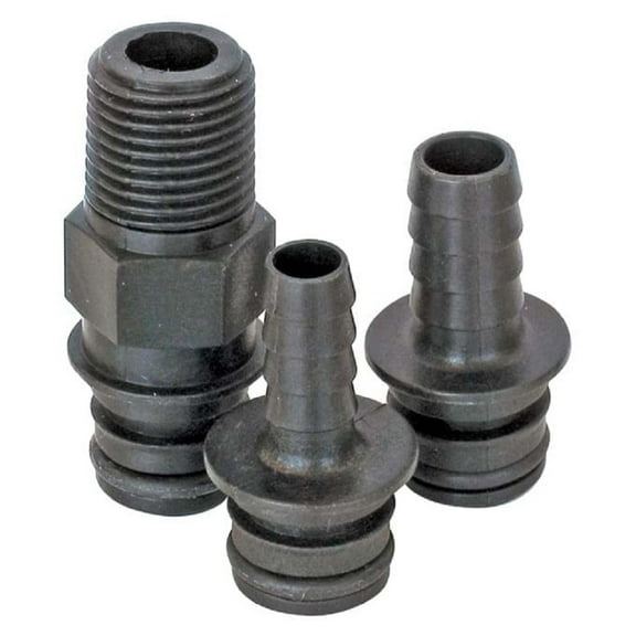 FIMCO 7771824 Polymer Replacement Fittings for High Flo 2.1 GPM and 2.4 GPM Pumps (Pack of 3)