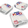 thumbnail image 1 of FIMO Soft Polymer Oven Modelling Clay - Most Popular Colours - 57g - Set of 3 - White, 1 of 2