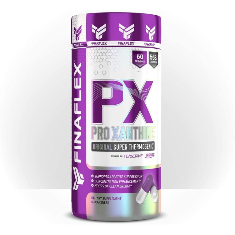 Free Shipping! FINAFLEX PX PRO Xanthine Capsules for Energy, Focus