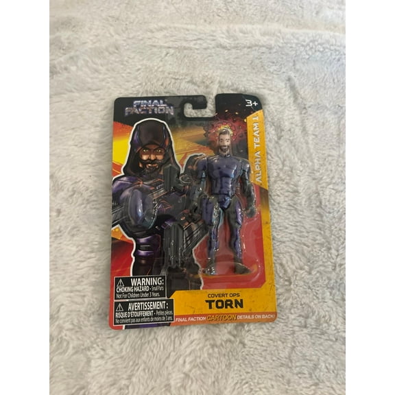 FINAL FACTION Alpha Team 1 COVERT OPS TORN 3-3/4" Action Figure - New & Sealed (BONUS 1 FUN CHOPS)
