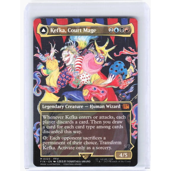 FINAL FANTASY Kefka, Court Mage (Borderless) Non-Foil Mythic (Moderately Played) #322