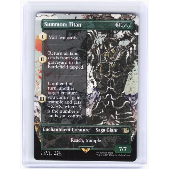 FINAL FANTASY Summon: Titan (Borderless) Non-Foil Rare #373