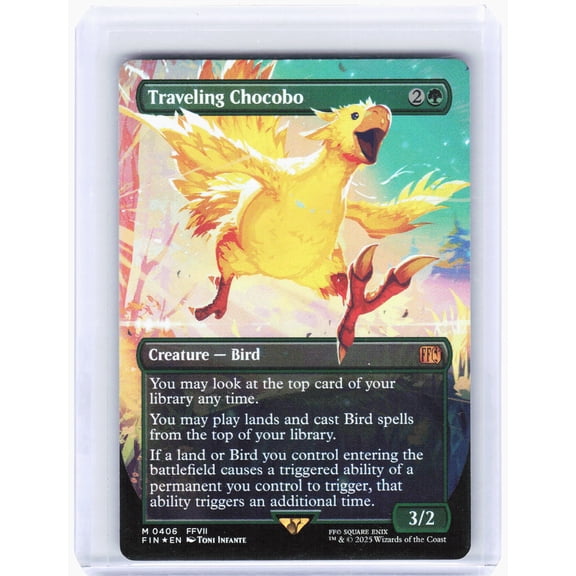 FINAL FANTASY Traveling Chocobo (Borderless) Foil Mythic #406