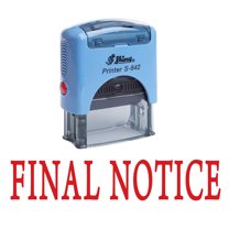 FINAL NOTICE Self Inking Rubber Stamp Office Stationary Custom Shiny Stamp