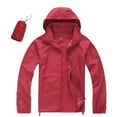 thumbnail image 1 of FINALGANG Autumn Jackets For Women Solid Color Stand Collar Long Sleeve Rain Jacket Full Zipper Windproof Athletic Coat Design Durable Soft Fabric, 1 of 6