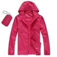 thumbnail image 1 of FINALGANG Autumn Jackets For Women Solid Color Stand Collar Long Sleeve Rain Jacket Full Zipper Windproof Athletic Coat Leisure Breathable Comfort Wear, 1 of 7