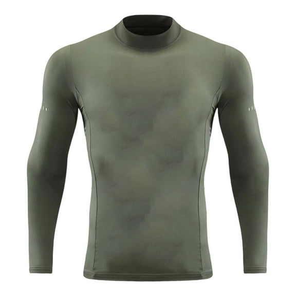 FINALGANG Boy's Top Fall Winter Kids Solid Color Compression Shirt Long Sleeve Crewneck Pullover For Daily Outdoor Activities Holiday Top