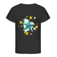 thumbnail image 1 of FINALGANG Boys Girls Kids Short Sleeve TShirts With Starfish Watercolor Print CrewNeck Soft Loose Fit Casual Tees For Playtime Daily Wear Soft Top, 1 of 3