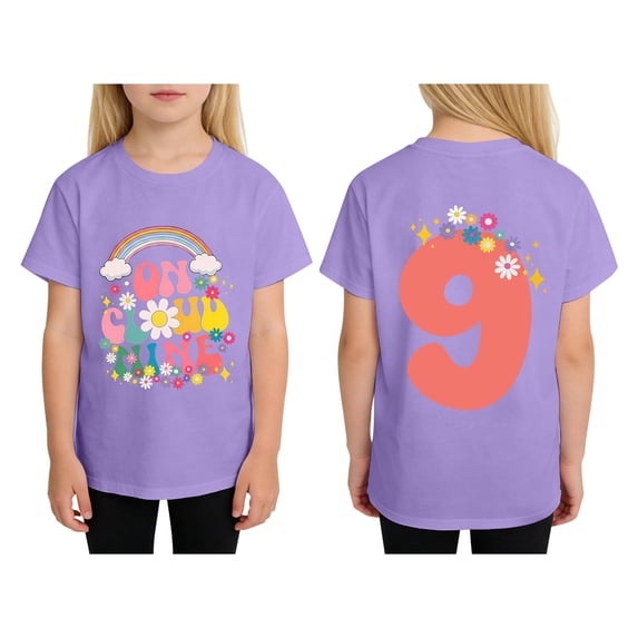 FINALGANG Boys Girls TShirts Kids Casual Letter Prints Tees Short Sleeve CrewNeck Loose Fit Top For Summer Daily Wear Versatile Top