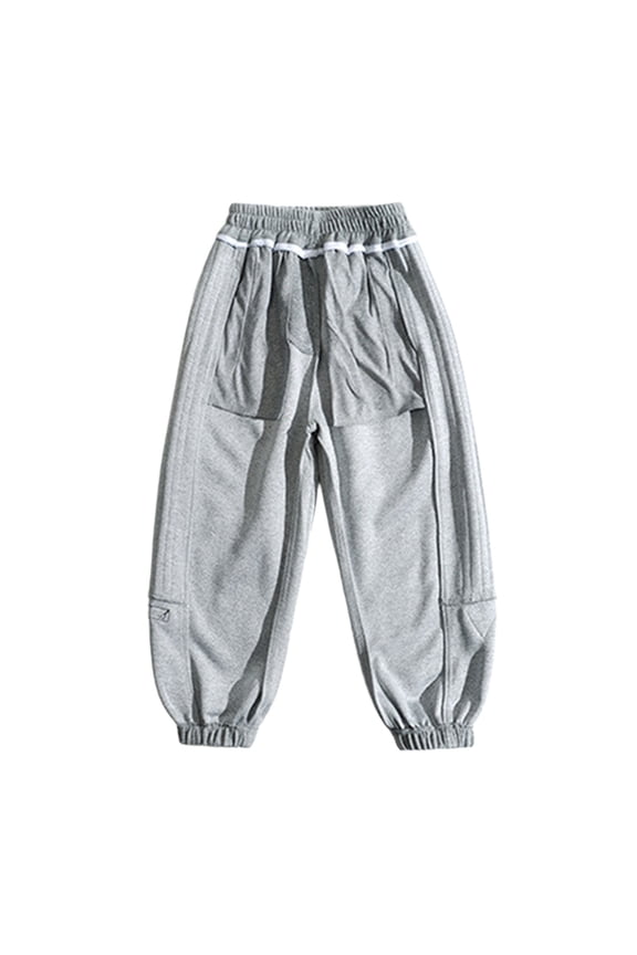 Boys Kids Cartoon Patch Joggers Elastic Waisted Drawstring Loose Fit SweatPants For Casual Daily Outdoor Wear Classic Bottoms