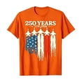 thumbnail image 1 of FINALGANG Boys Kids Crew Neck Short Sleeve T Shirt With 250 Years 1776-2026 Distressed American Flag Fighter Jet Print Patriotic Casual Tee For Independence Day Orange 2-3 Years, 1 of 4