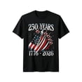thumbnail image 1 of FINALGANG Boys Kids Crew Neck Short Sleeve T Shirt With 250 Years 1776-2026 Patriotic Fighter Jet American Flag Print Casual Tee For Independence Day Black 8-9 Years, 1 of 4