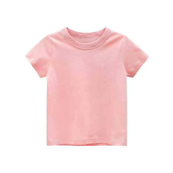 FINALGANG Boys Kids Solid Color Short Sleeve TShirts CrewNeck Loose Fit Lightweight Soft Casual Tees For Playtime Daily Wear Cozy Top