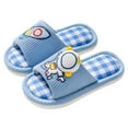 thumbnail image 1 of FINALGANG Child Girls Boys Kids Home Slides Indoor Floor Cute Cartoon Soft Comfortable Non- Linen Slipper Shoes Toddler Footwear 9-9.5 Years, 1 of 5