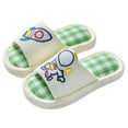 thumbnail image 1 of FINALGANG Child Girls Boys Kids Home Slides Indoor Floor Cute Cartoon Soft Comfortable Non- Linen Slipper Shoes Toddler Footwear 9-9.5 Years, 1 of 3