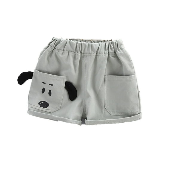 FINALGANG Child Toddler Kids Solid Color Comfort Soft Baby Sport Jogger Shorts Boys Girls Casual Pants Trousers Daily Wear 3-4 Years