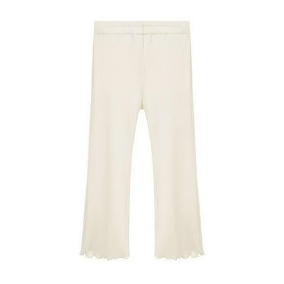 FINALGANG Children Bottom Pants Summer Thin Ice Silk Pants Style Little Girl Casual Pants Trousers Versatile Fashion Pants Kids Toddler Daily Wear 4-5 Years