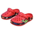thumbnail image 1 of FINALGANG Girls Boys Slippers Cartoon Animal Closed Toe Non- Soft Sole Beach Clogs On Water Shoes Kids Stylish Climbing Hiking Camping Cycling Slipper,Red,24, 1 of 4