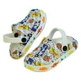 thumbnail image 1 of FINALGANG Girls Boys Slippers Cartoon Graphic Printed Closed Toe Non- Soft Sole Beach Clogs On Water Shoes Child Casual Casual Daily Party Photoshoot Slipper,White,27, 1 of 4