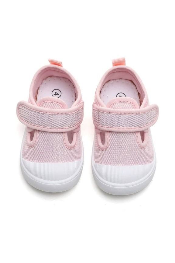 Girls Boys Sneakers Toddler Baby Mesh Shoes Hook And Loop Strap Crawling Shoes Adjustable Fit Lightweight Walking Shoes For Daily Indoor Outdoor Wear Soft Footwear