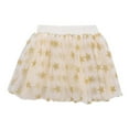 thumbnail image 1 of FINALGANG Girls Carnival Skirt Kids Star Glitter Pattern Tutu Skirt Gold Multi Layer Tulle Elastic Waist Skirt For Party Holiday Special Occasions Daily Wear Adorable Bottoms, 1 of 4