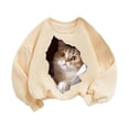 thumbnail image 1 of FINALGANG Girls Cozy Cat Graphic Hoodie Sweatshirt For Kids Comfortable Everyday Wear For School And Play Stylish Top, 1 of 3
