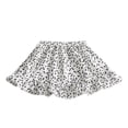 thumbnail image 1 of FINALGANG Girls Kids Floral Print Balloon Skirt Elastic Waist Ruffled Layered Soft Casual Princess Party Skirt For Summer Daily Wear White 4-5 Years, 1 of 3