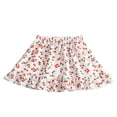 thumbnail image 1 of FINALGANG Girls Kids Floral Print Balloon Skirt Elastic Waist Ruffled Layered Soft Casual Princess Party Skirt For Summer Daily Wear Light Pink 18-24 Months, 1 of 3