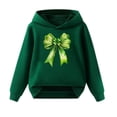 thumbnail image 1 of FINALGANG Kids Boys Girls Hoodie With Letter Shamrock Graphic Long Sleeve Comfortable Pullover Sweatshirt For Casual Daily Wear Cute Top, 1 of 3