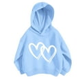 thumbnail image 1 of FINALGANG Kids Teen Hoodie With Heart Graphic Autumn Boys Girls Comfortable Long Sleeve Sweatshirt Pullover For Casual Daily Wear Lovely Top, 1 of 3