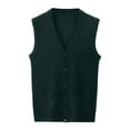 thumbnail image 1 of FINALGANG Man's Knitted Sweater Vest Winter Thermal Solid Color Relaxed Fit Cardigan Sleeveless Button Front Vest For Casual Outdoor Wear Leisure Knitwear, 1 of 5