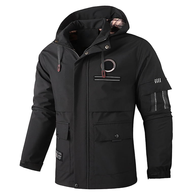FINALGANG Men Jackets Autumn Winter Warm Windproof Casual Long