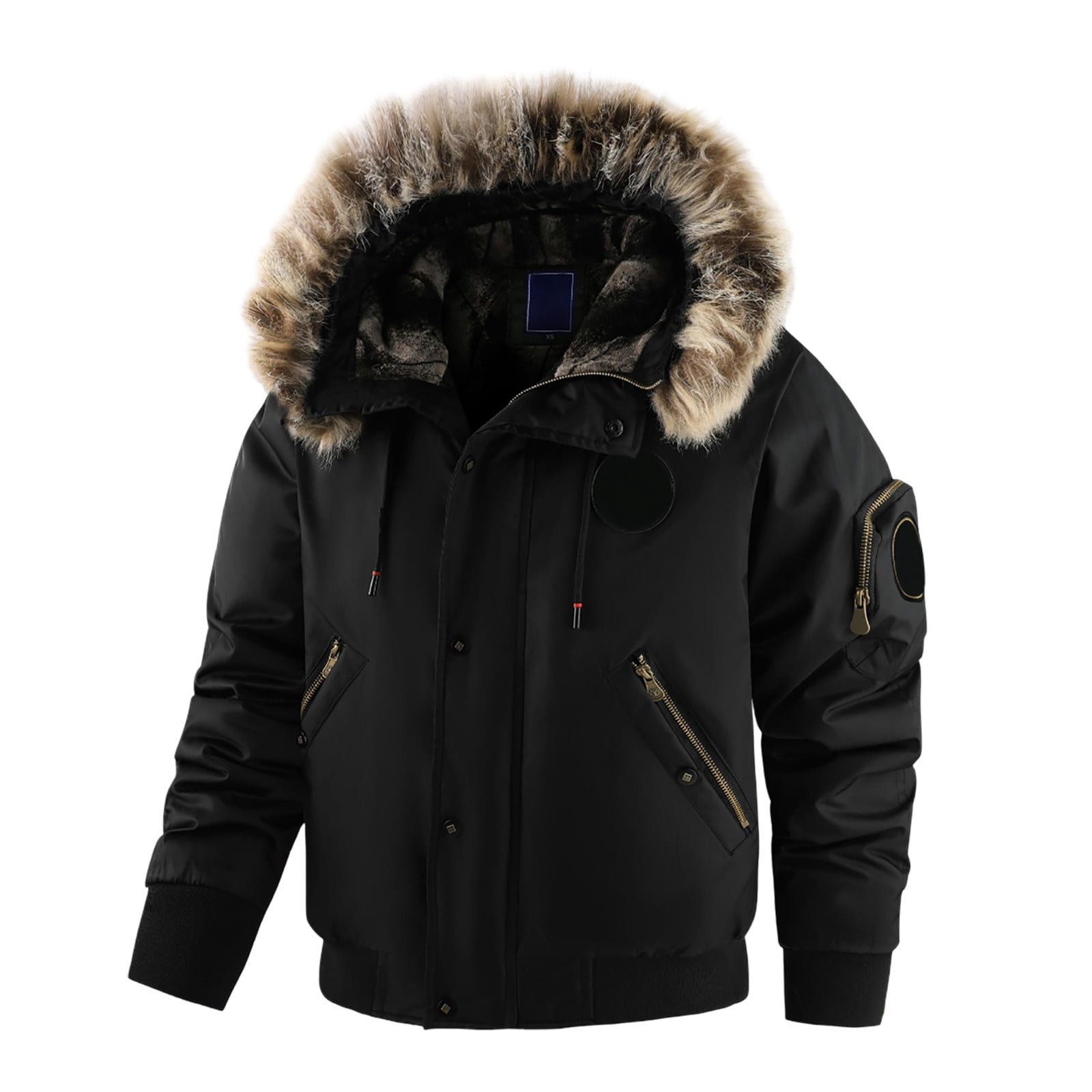 FINALGANG Men Winter Jacket Warm Windproof Thicken Long Sleeve