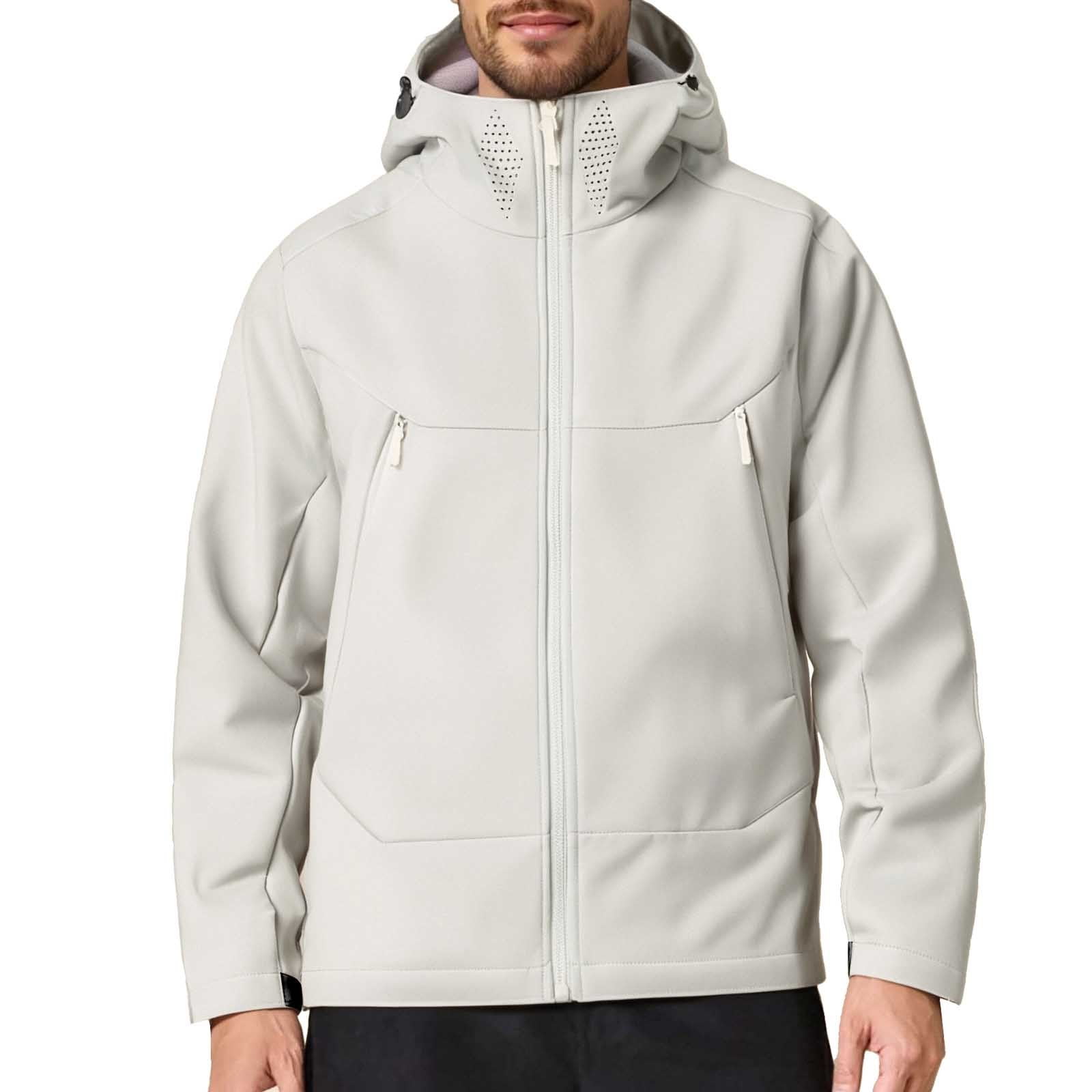 Long Hooded Jacket Men Winter Warm Windproof Coat Fashion Solid Color Clothes Outdoor