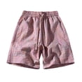 thumbnail image 1 of FINALGANG Mens Casual Plaid Shorts With Elastic Waist Drawstring Breathable Loose Fit Shorts For Summer Daily Wear Outdoor Activities Versatile Shorts, 1 of 7