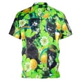 thumbnail image 1 of FINALGANG Mens Fashion Casual Prints Short Sleeve Button Down Shirt With Bust Pocket Casual Relaxed Fit Shirt For Summer Daily Wear Green XXXL, 1 of 2