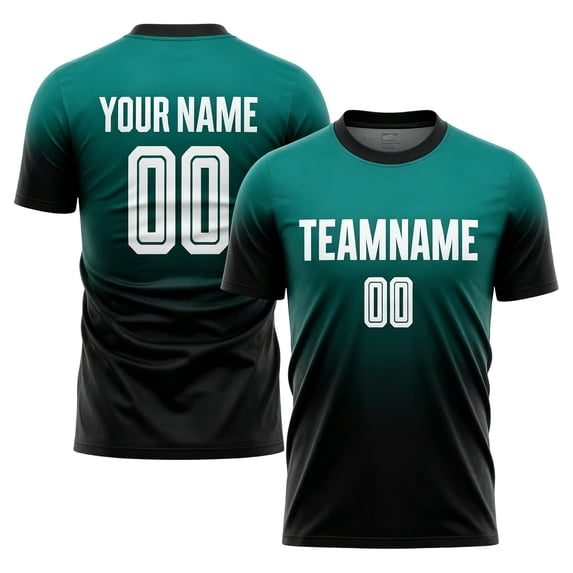FINALGANG Mens Personalized Soccer TShirt With Gradient Color Print Team Name Number Breathable Quick Dry For Team Training Matches Casual Sports Activities Trendy Tee