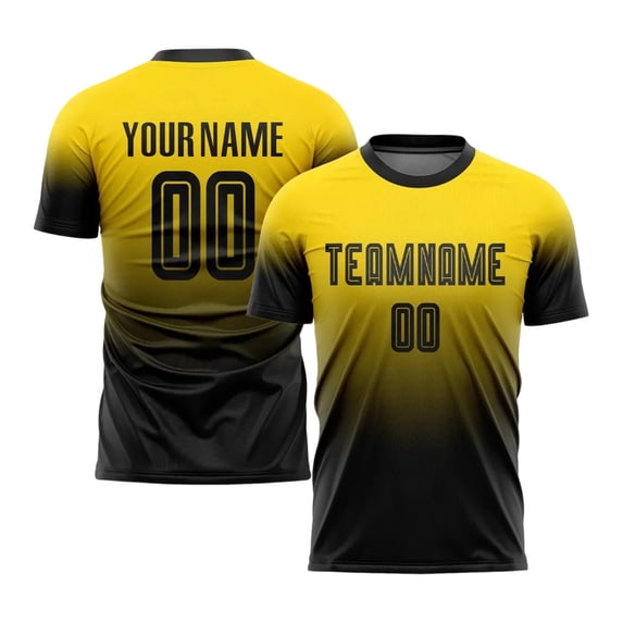 FINALGANG Mens Personalized Soccer TShirt With Gradient Color Print Team Name Number Breathable Quick Dry For Team Training Matches Casual Sports Activities Versatile Tee