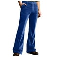 thumbnail image 1 of FINALGANG Mens Retro Solid Color Corduroy Flared Pants Mid Waisted Button Closure Wide Flared Hem Casual Trousers For Daily Wear Stylish Bottoms, 1 of 9
