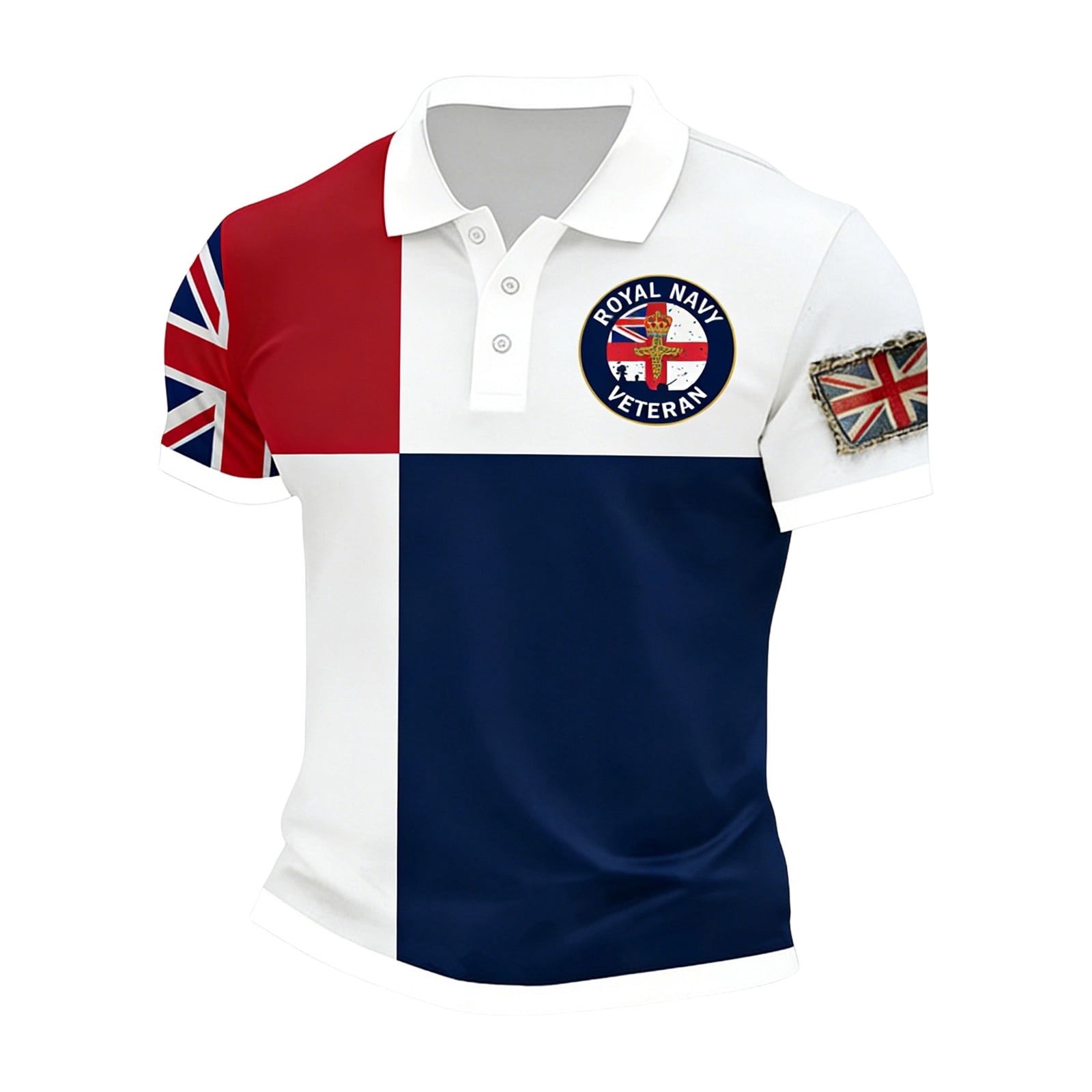 FINALGANG Mens Short Sleeve Button Closure Polo Shirt With Union 