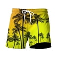 thumbnail image 1 of FINALGANG Mens Tree Print Board Shorts Casual Drawstring Waist Swim Trunks Quick Dry Beach Shorts With Side Pocket For Summer Vacation Beach Party Daily Wear Multicolor XXXXL, 1 of 3