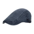 thumbnail image 1 of FINALGANG Mens Womens Solid Color Newsboy Cap Classic Panel Buckle Adjustment Strap Hat For Daily Outdoor Wear Versatile Headwear, 1 of 5