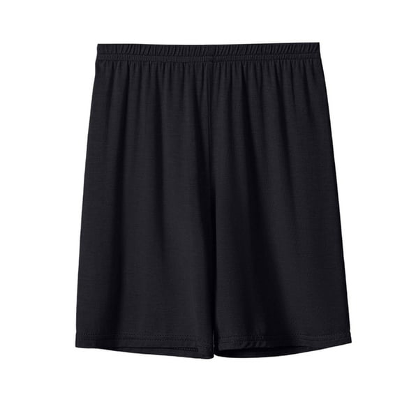 FINALGANG New Shorts For Boy Solid Color Elastic Waistband Basic Shorts Casual Thin Bottom Relaxed Fit Soft Daily Wear