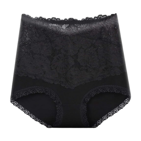 FINALGANG New Underwear For Women Lace Patchwork Plus Size High Waist Panties Seamless Tummy Control Underwear Design Durable Soft Fabric