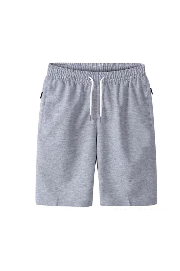 Simple Shorts For Men Solid Color Loose Fit Drawstring Shorts Casual Athletic Bottom With Pockets Comfort Daily Wear