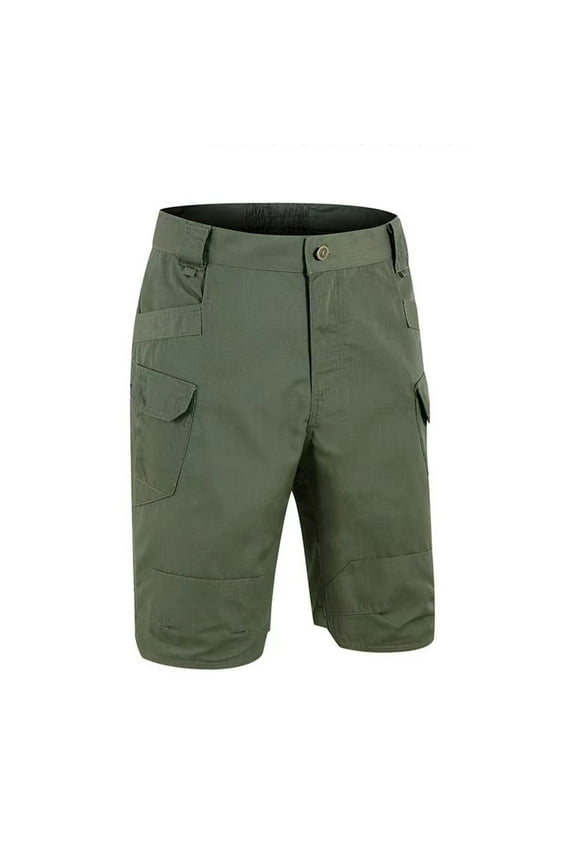 Simple Trousers For Men Solid Color Button Down Cargo Pants With Multi Pockets Design Skin Friendly Fabric For Adult