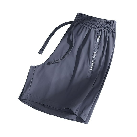 FINALGANG Women Breathable Shorts Solid Color Ice Silk Drawstring Thin Shorts Quick Drying Athletic Bottom With Zipper Pockets Design Durable Skin Friendly Fabric