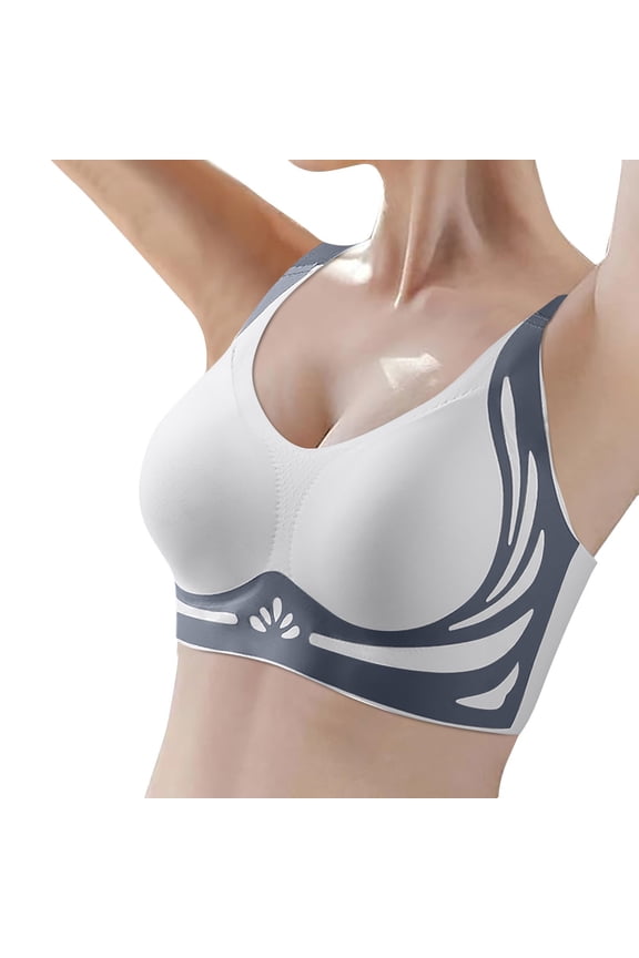 Women Summer Brassiere Print Comfort Wireless Bra Push Up Soft Support Strap Vest Design Durable Soft Fabric